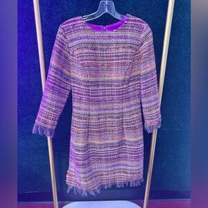 Ashley Lauren Tweed Interview Dress Size 6 Vibrant colors
